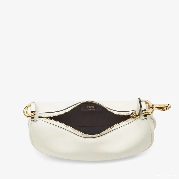 Affordable Leather White Fendigraphy Hobo Bag Fendi Calf Mini In 0805